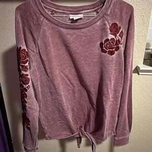 Ariat Women's Mauve Floral Long Sleeve Top